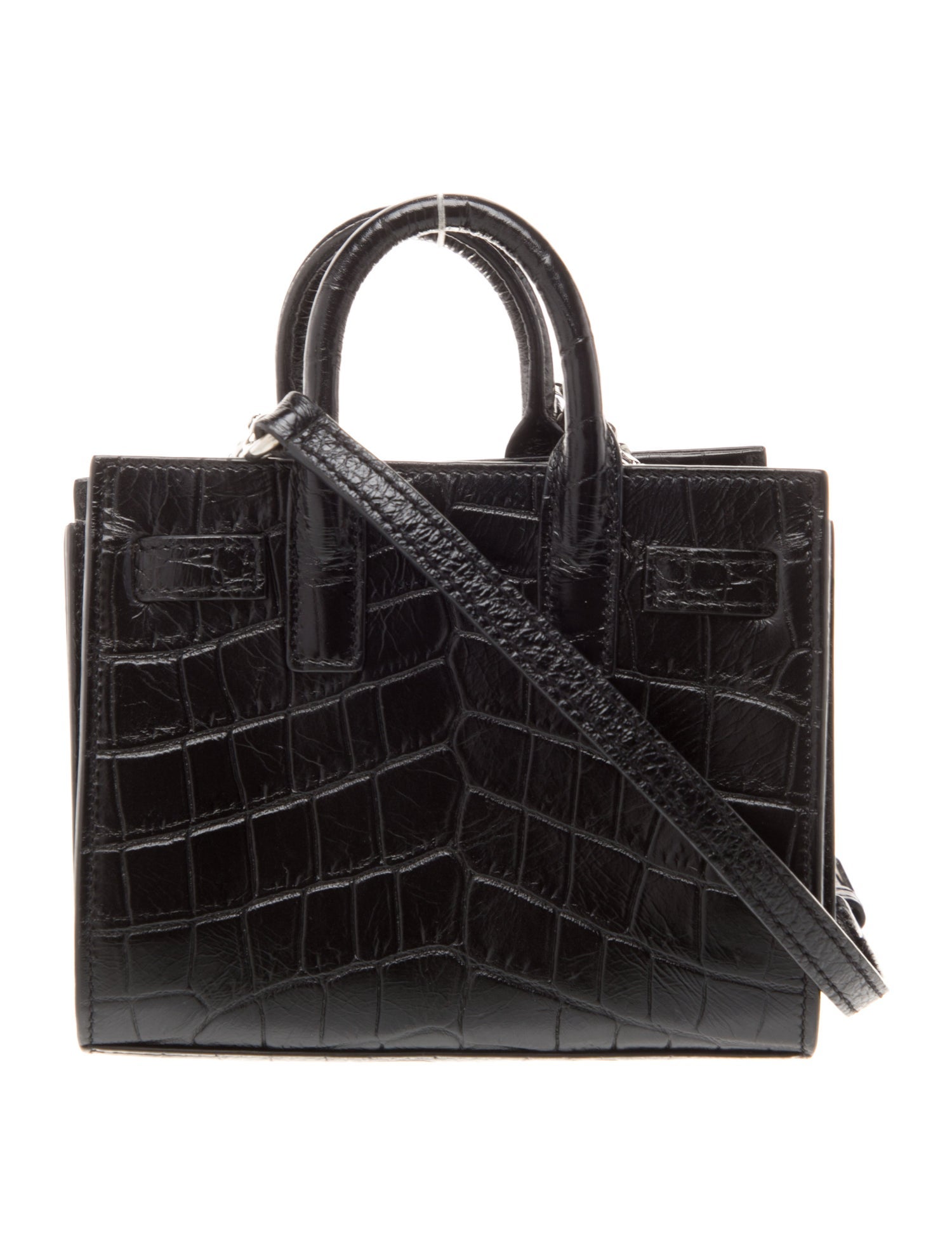 Saint Laurent Embossed Leather Shoulder Bag Toy